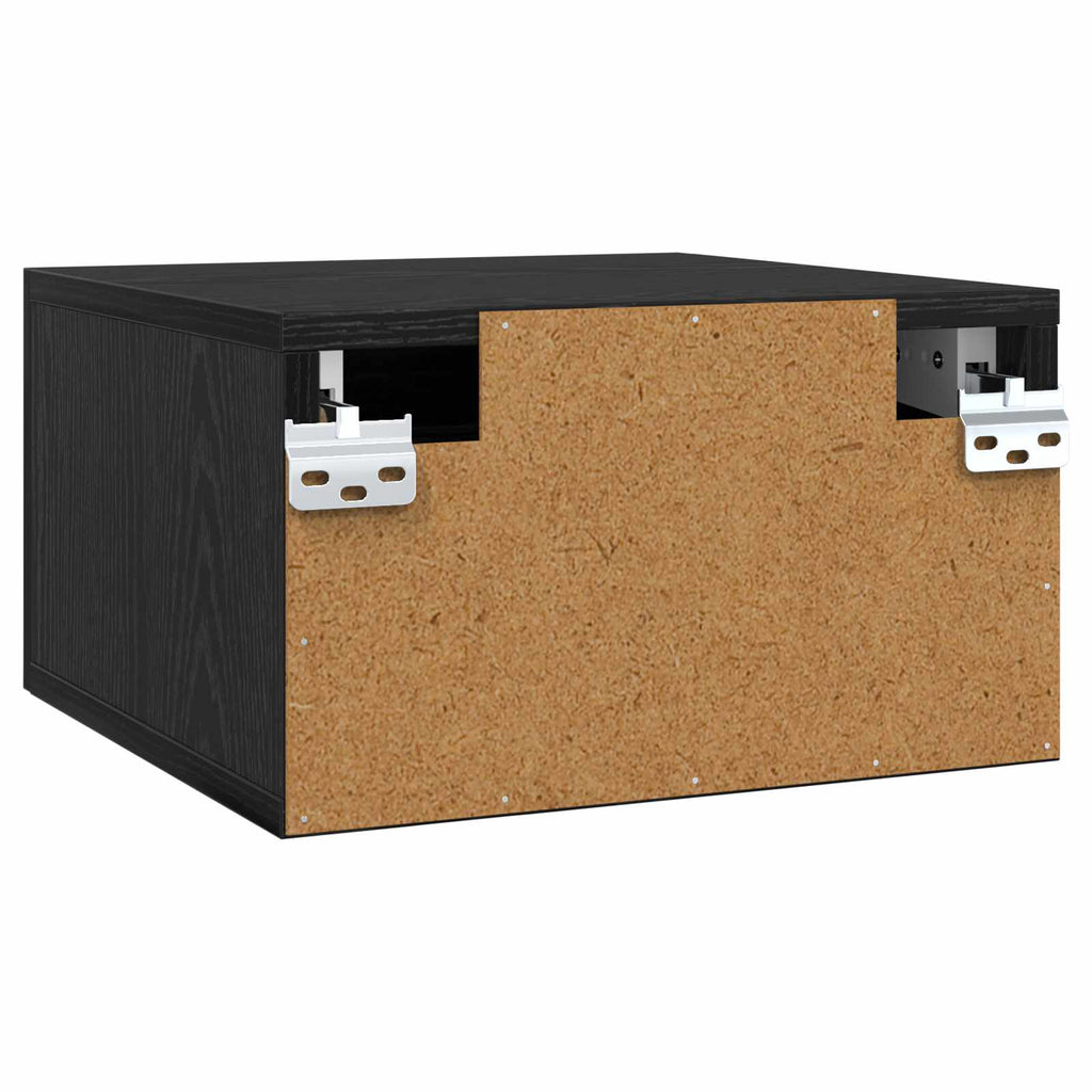 vidaXL Szafka Nocna Czarny Dąb 35 x 35 x 20 cm Materiał drewnopochodny
