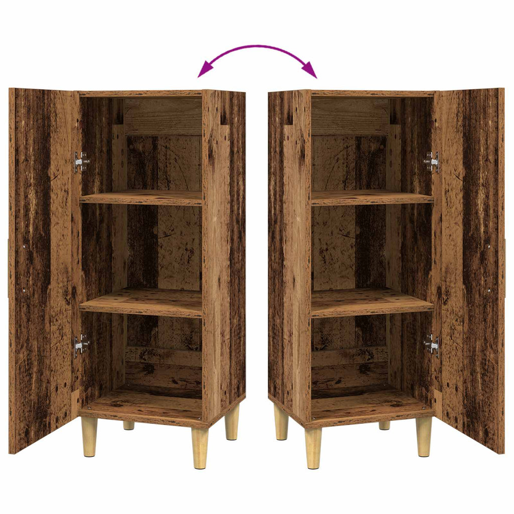 vidaXL Bufet Stare drewno 34,5 x 34 x 90 cm Materiał drewnopochodny