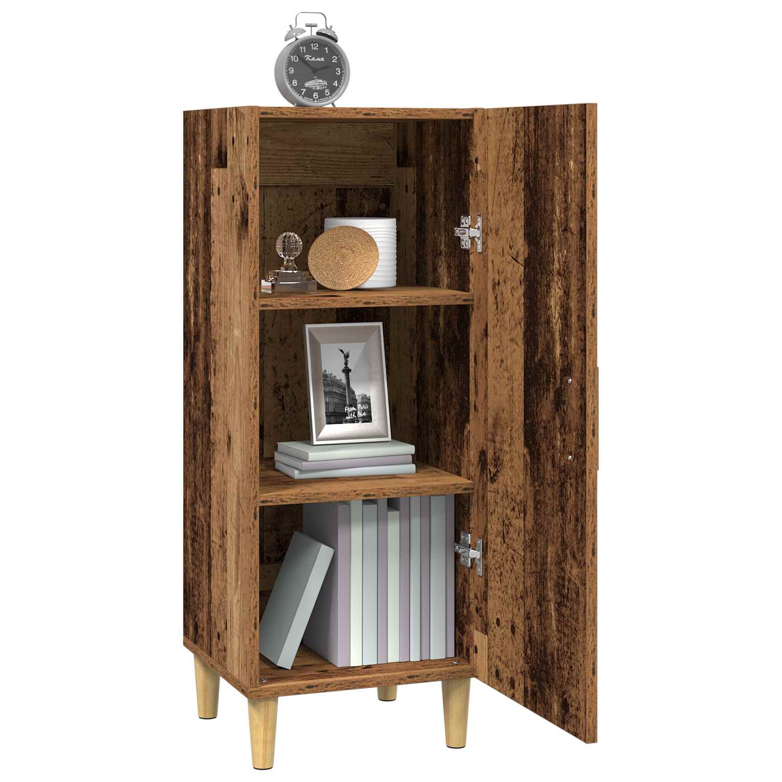 vidaXL Bufet Stare drewno 34,5 x 34 x 90 cm Materiał drewnopochodny