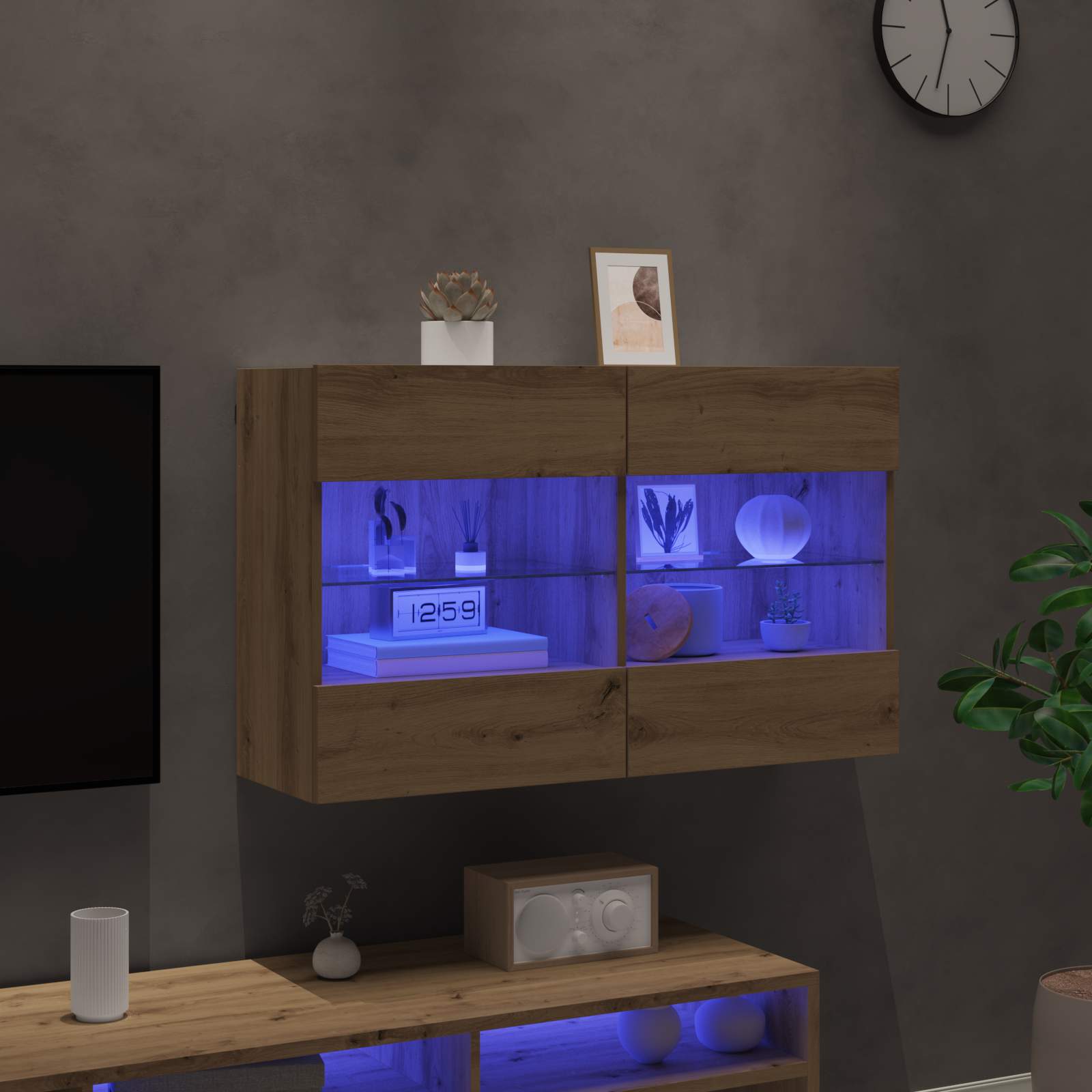 vidaXL Szafka pod telewizor Dąb rzemieślniczy 98,5 x 30 x 60,5 cm