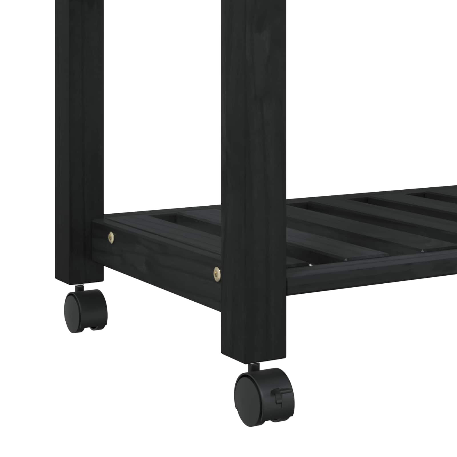 vidaXL Wózek Kuchenny MONZA Czarny 84 x 40 x 88,5 cm