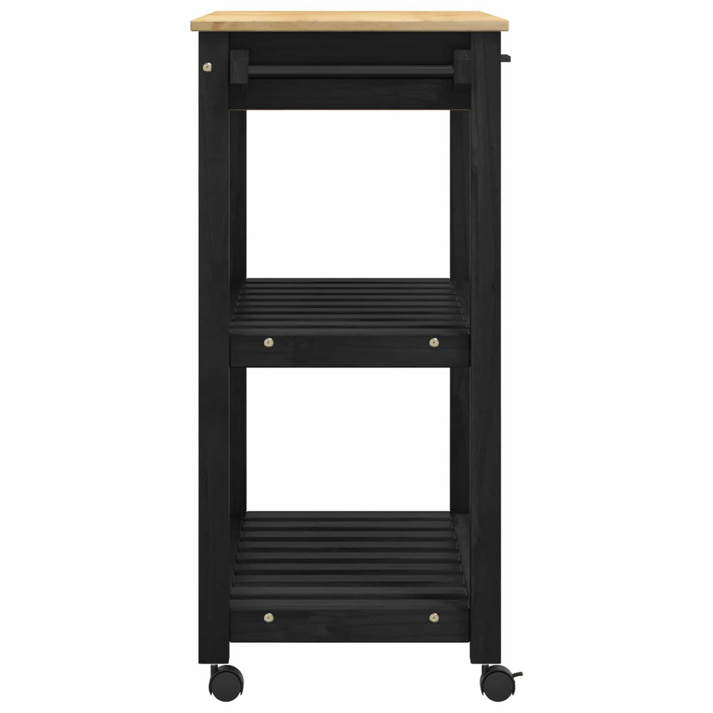 vidaXL Wózek Kuchenny MONZA Czarny 84 x 40 x 88,5 cm