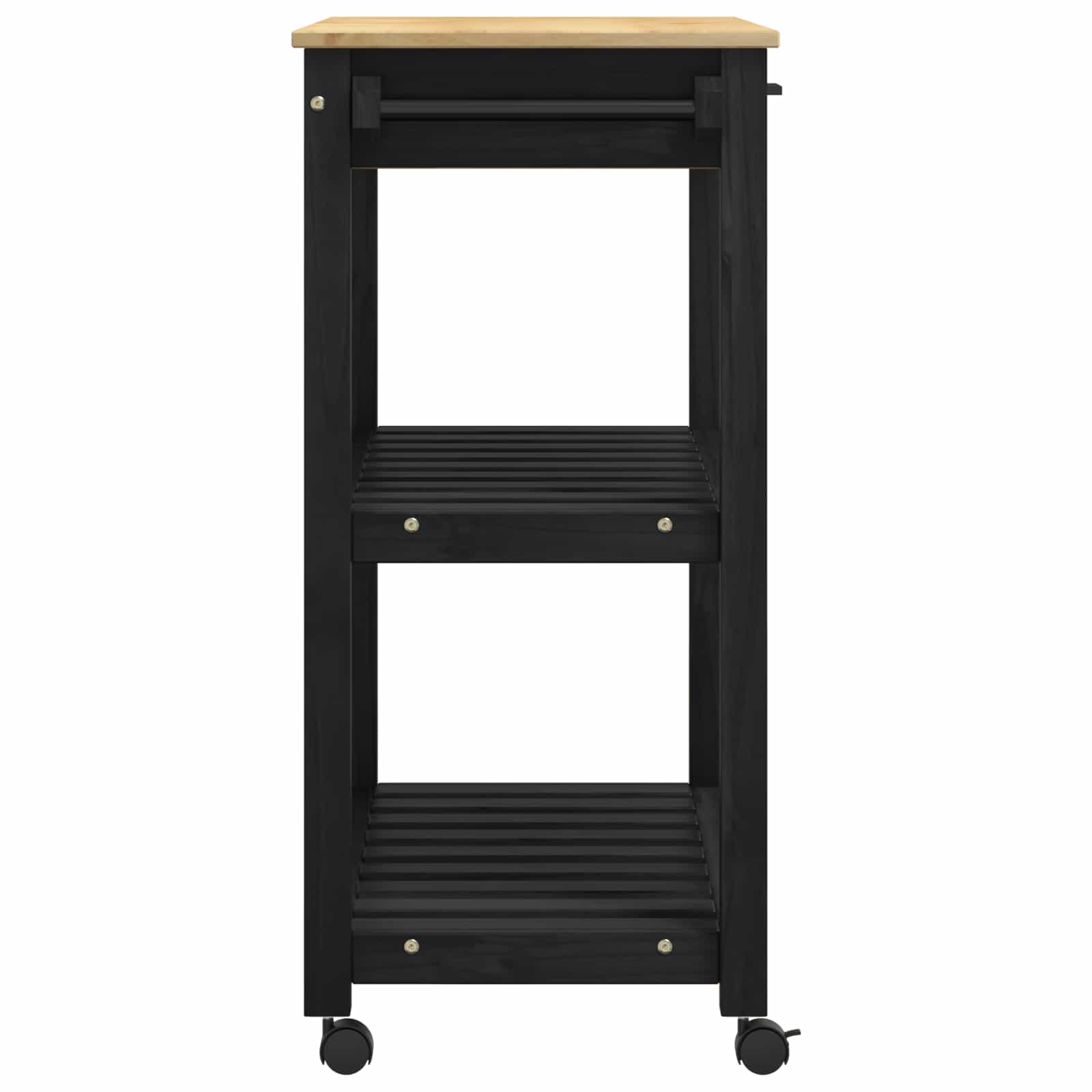vidaXL Wózek Kuchenny MONZA Czarny 84 x 40 x 88,5 cm