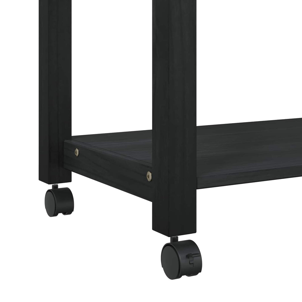 vidaXL Wózek Kuchenny MONZA Czarny 84 x 40 x 88,5 cm