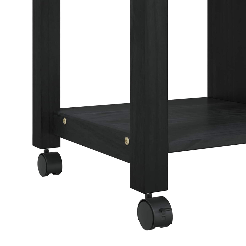 vidaXL Wózek Kuchenny MONZA Czarny 84 x 40 x 88,5 cm