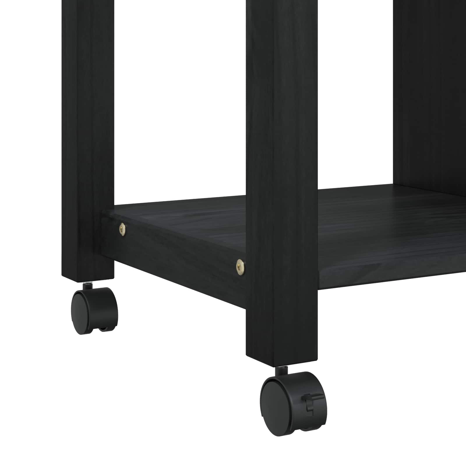 vidaXL Wózek Kuchenny MONZA Czarny 84 x 40 x 88,5 cm