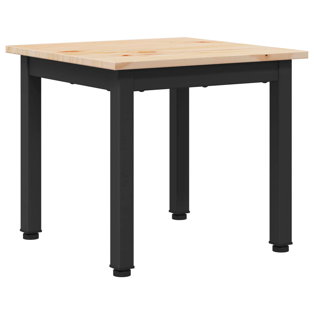 vidaXL Stolik kawowy Naturalny 40 x 40 x 36 cm Lite drewno sosnowe