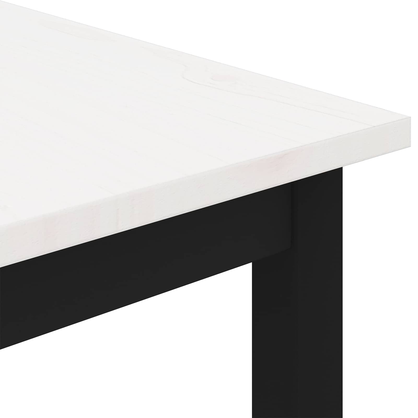 vidaXL Stolik kawowy Biały 40 x 40 x 36 cm Lite drewno sosnowe