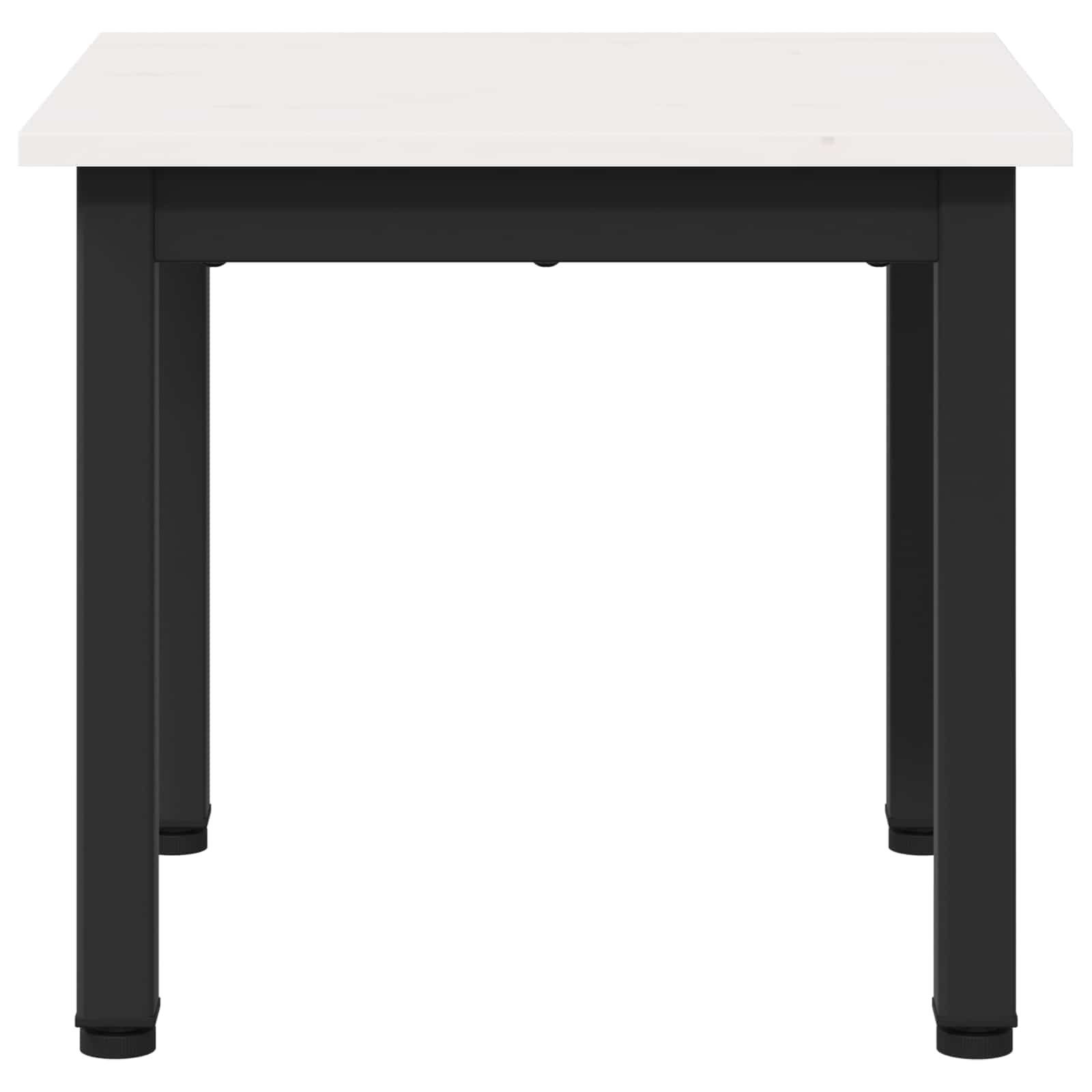 vidaXL Stolik kawowy Biały 40 x 40 x 36 cm Lite drewno sosnowe