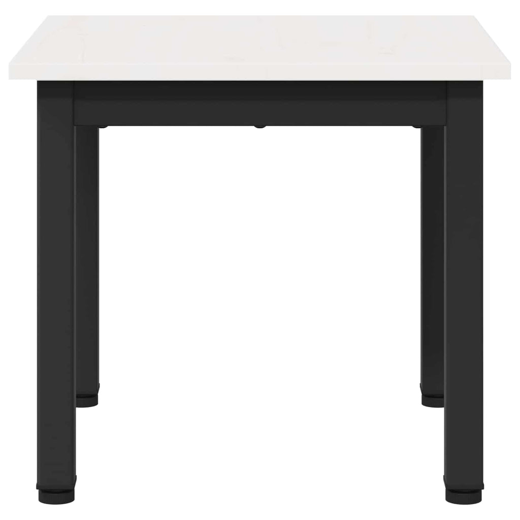 vidaXL Stolik kawowy Biały 40 x 40 x 36 cm Lite drewno sosnowe