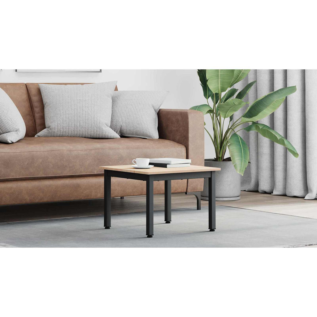 vidaXL Stolik kawowy Naturalny 50 x 50 x 36 cm Lite drewno sosnowe