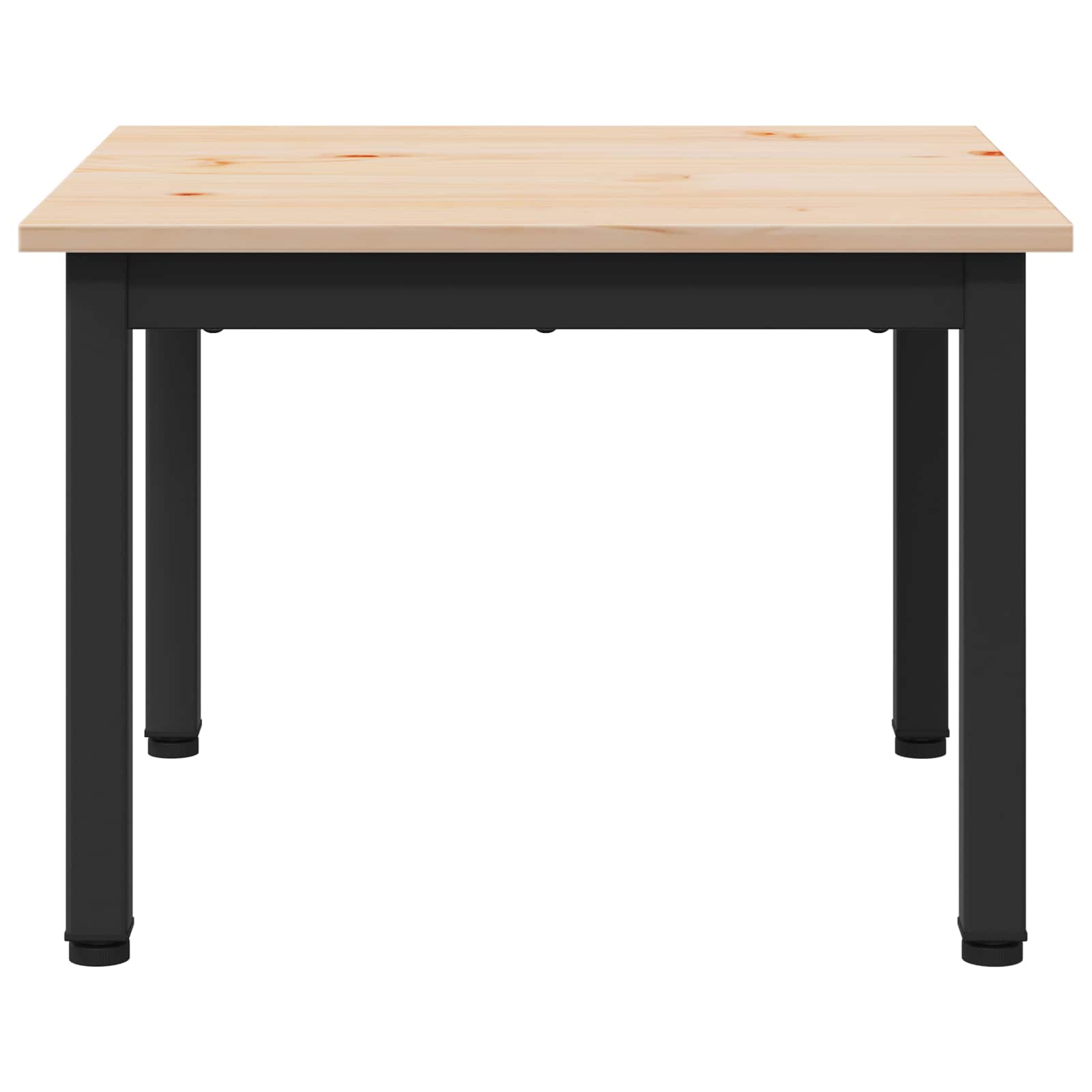 vidaXL Stolik kawowy Naturalny 50 x 50 x 36 cm Lite drewno sosnowe