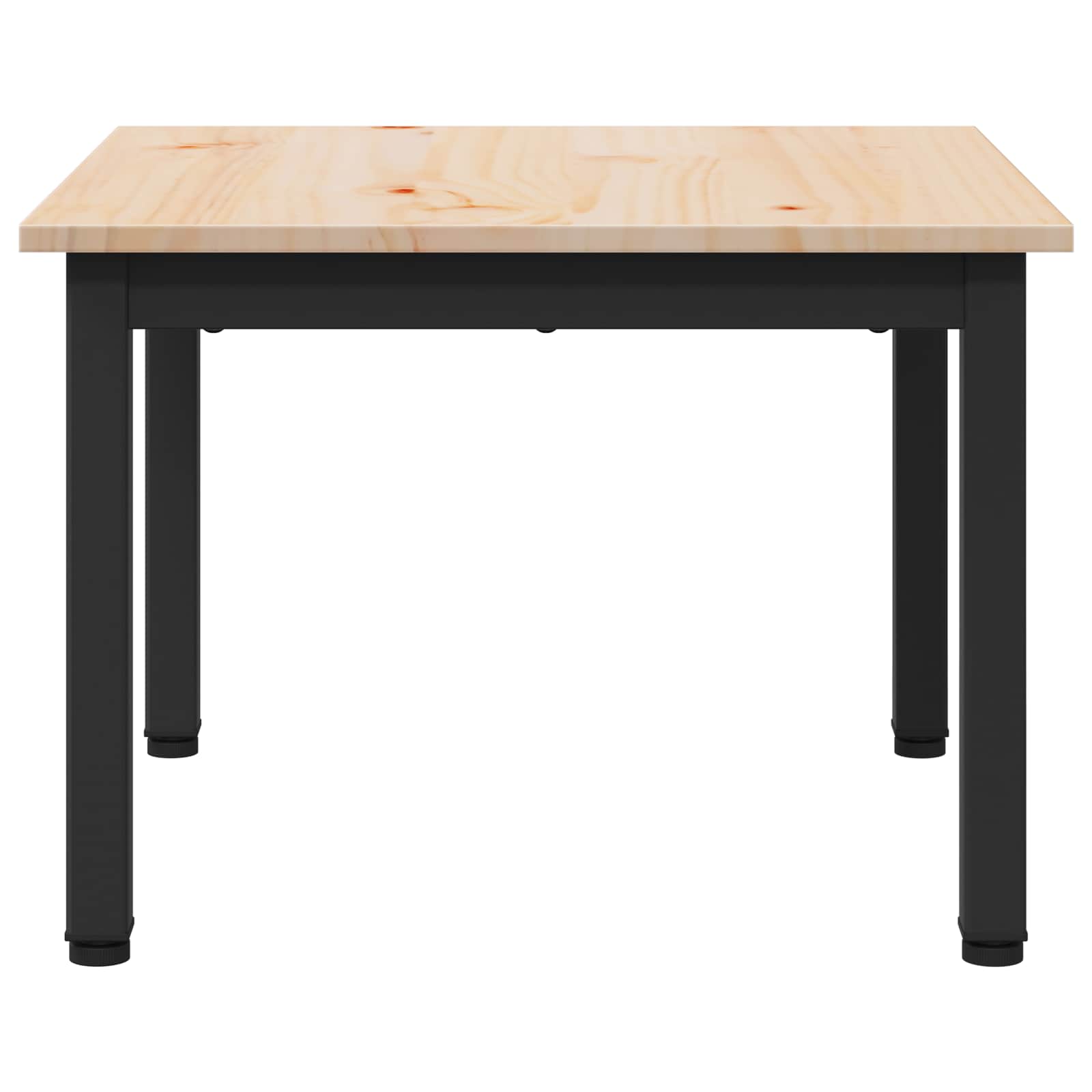 vidaXL Stolik kawowy Naturalny 50 x 50 x 36 cm Lite drewno sosnowe