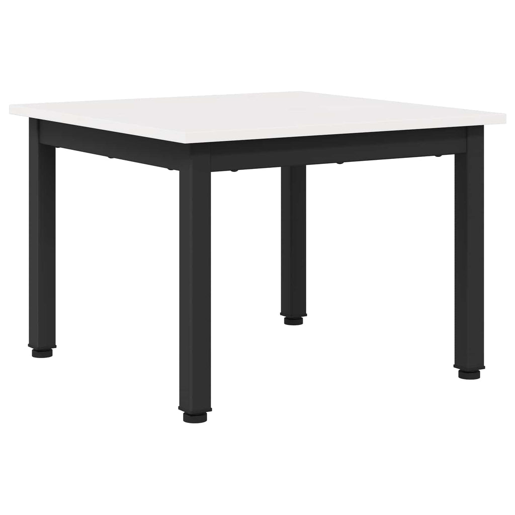 vidaXL Stolik kawowy Biały 50 x 50 x 36 cm Lite drewno sosnowe