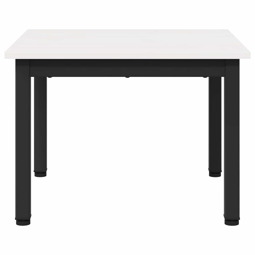 vidaXL Stolik kawowy Biały 50 x 50 x 36 cm Lite drewno sosnowe
