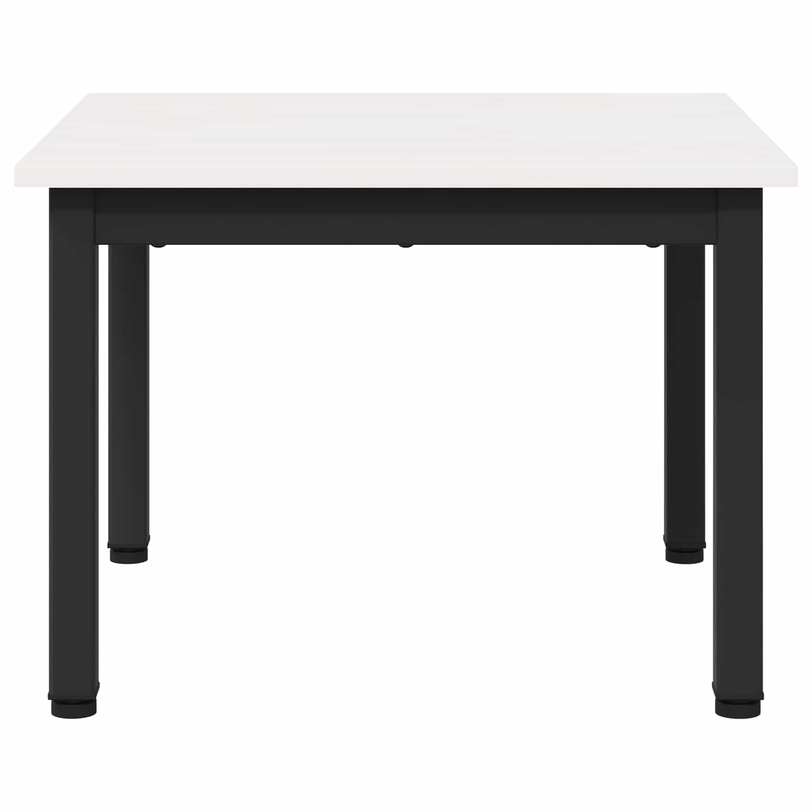 vidaXL Stolik kawowy Biały 50 x 50 x 36 cm Lite drewno sosnowe