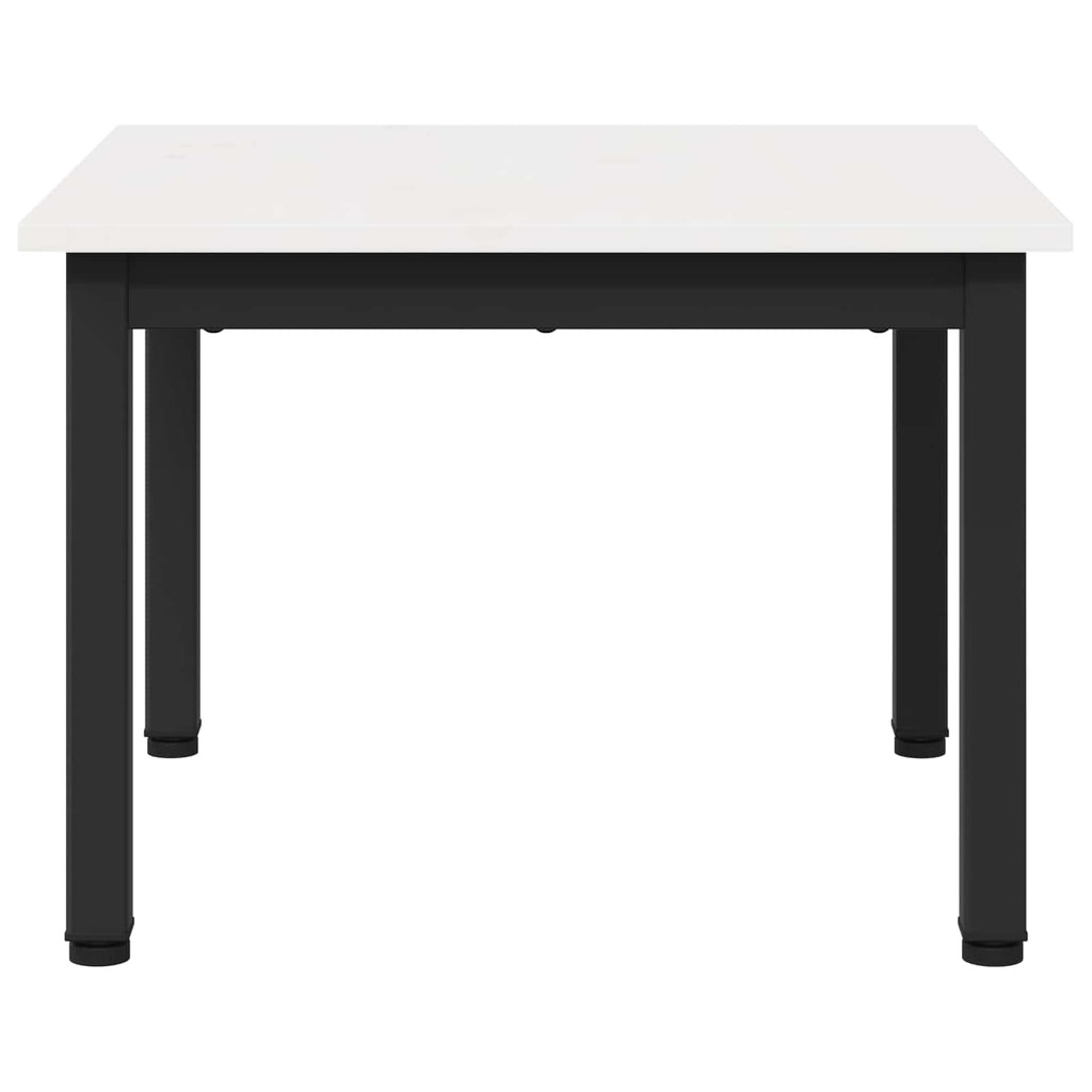 vidaXL Stolik kawowy Biały 50 x 50 x 36 cm Lite drewno sosnowe