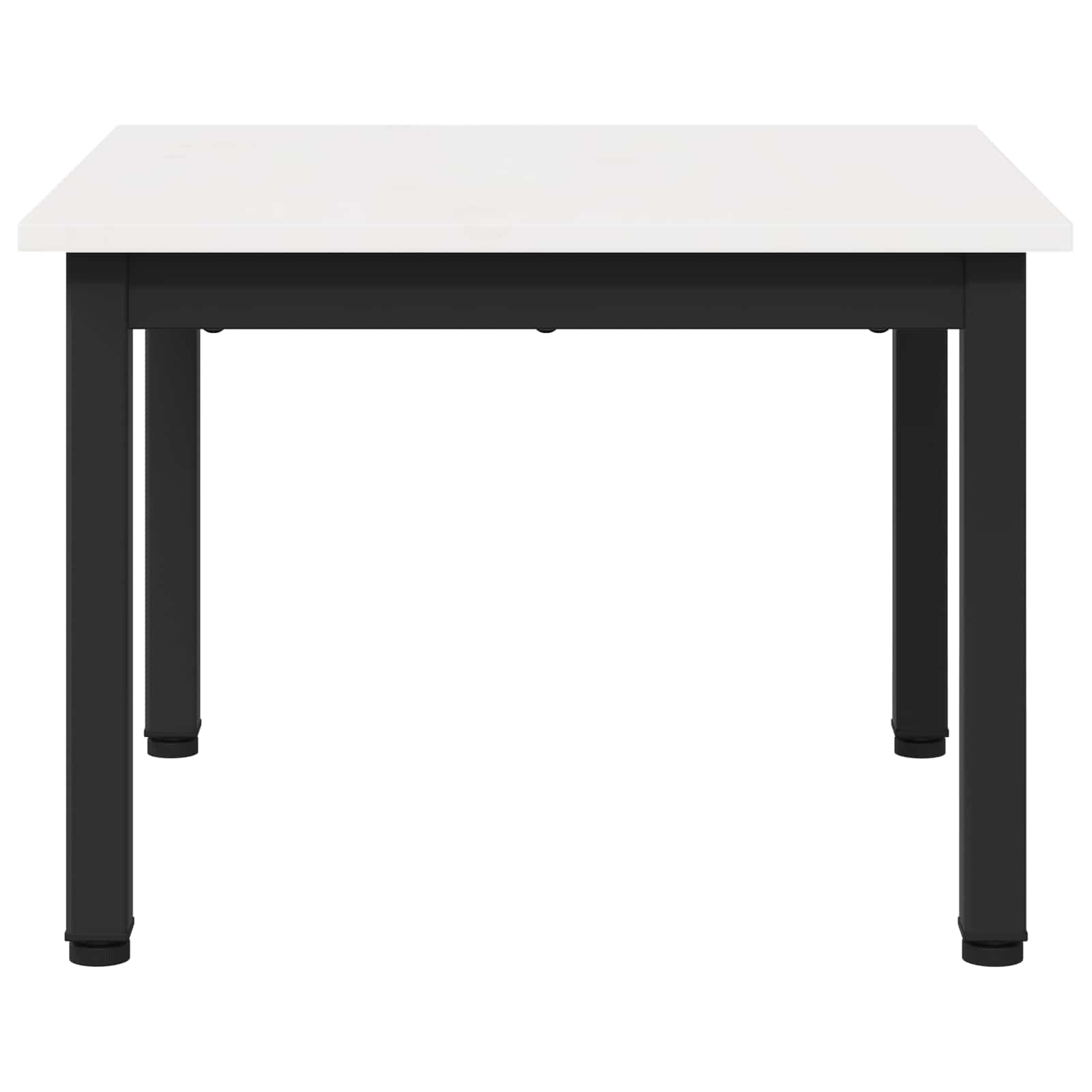 vidaXL Stolik kawowy Biały 50 x 50 x 36 cm Lite drewno sosnowe