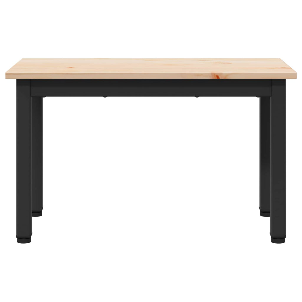 vidaXL Stolik kawowy Naturalny 60 x 30 x 36 cm Lite drewno sosnowe