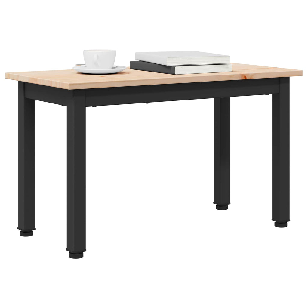 vidaXL Stolik kawowy Naturalny 60 x 30 x 36 cm Lite drewno sosnowe