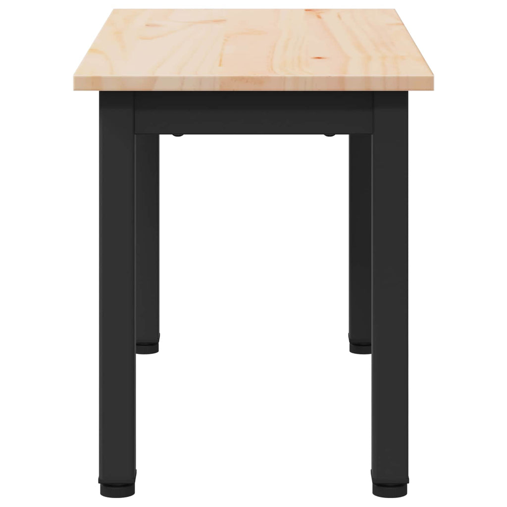 vidaXL Stolik kawowy Naturalny 60 x 30 x 36 cm Lite drewno sosnowe