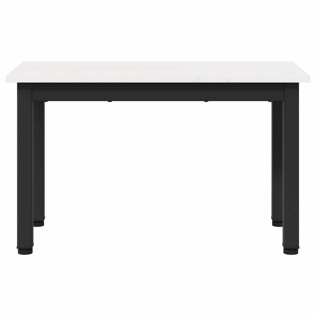 vidaXL Stolik kawowy Biały 60 x 30 x 36 cm Lite drewno sosnowe