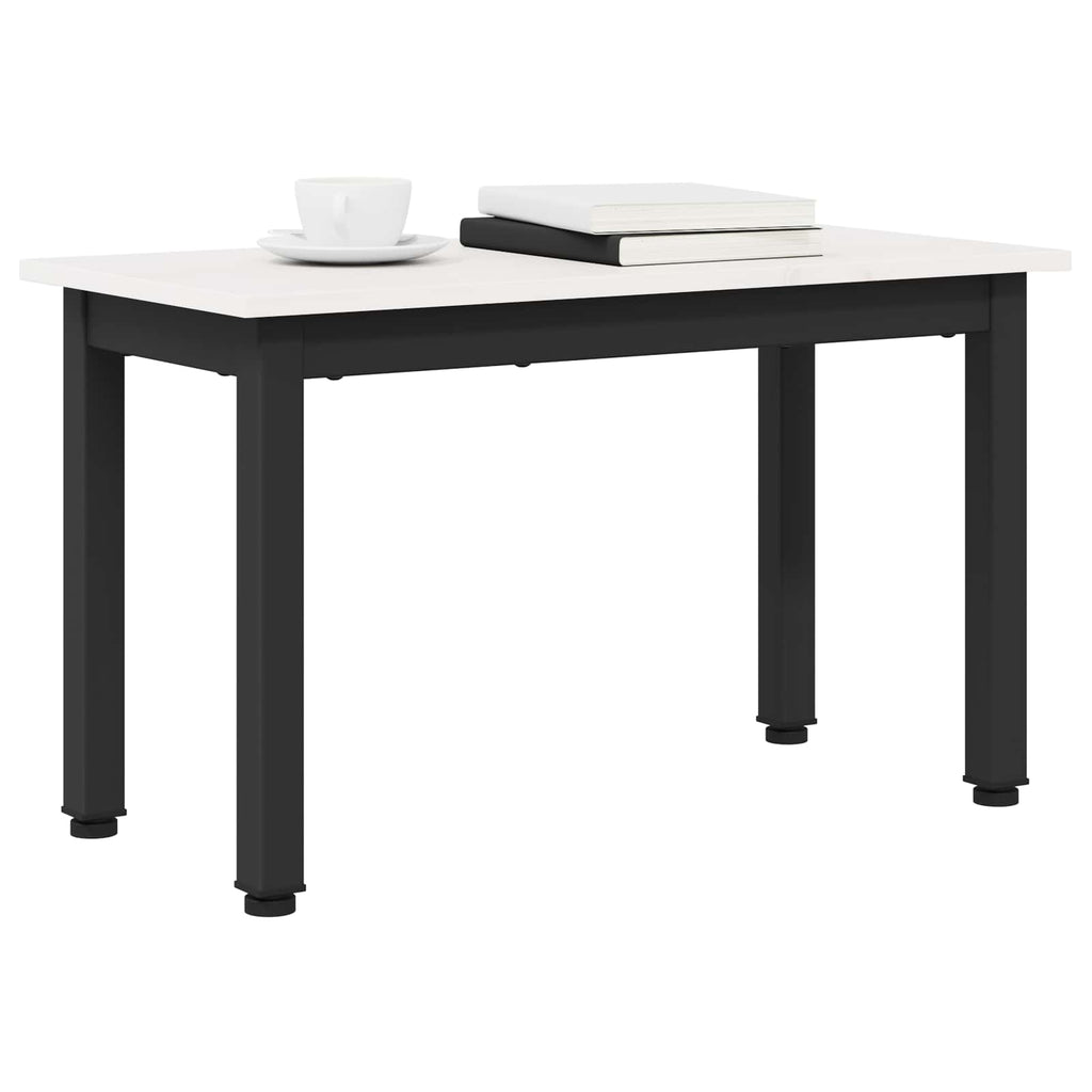 vidaXL Stolik kawowy Biały 60 x 30 x 36 cm Lite drewno sosnowe