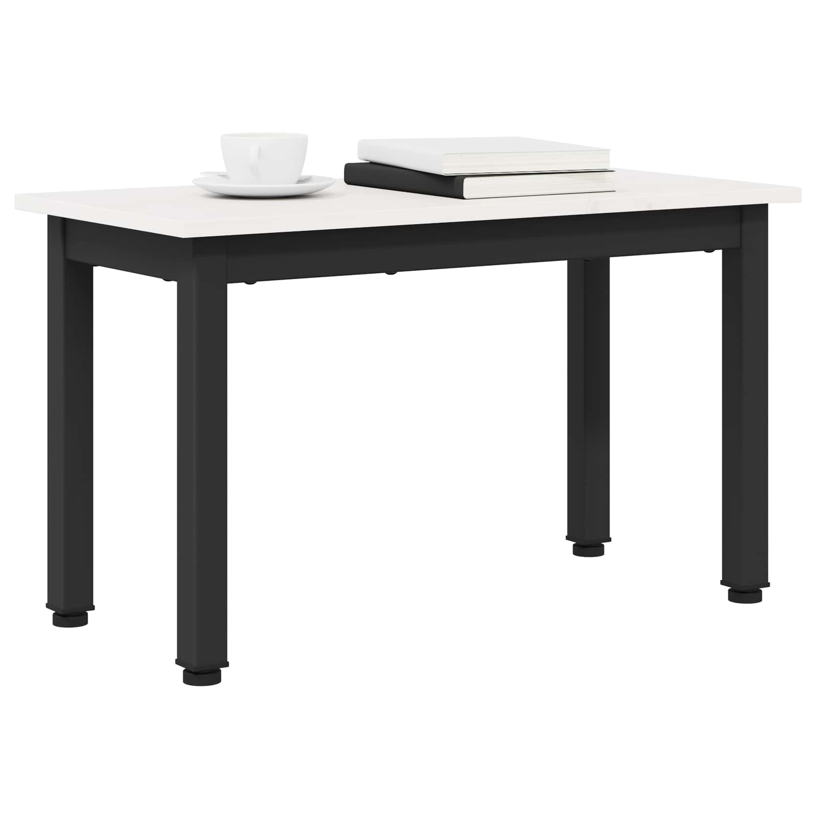 vidaXL Stolik kawowy Biały 60 x 30 x 36 cm Lite drewno sosnowe
