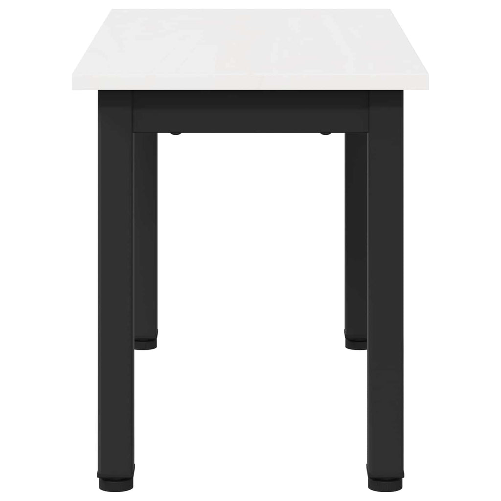 vidaXL Stolik kawowy Biały 60 x 30 x 36 cm Lite drewno sosnowe