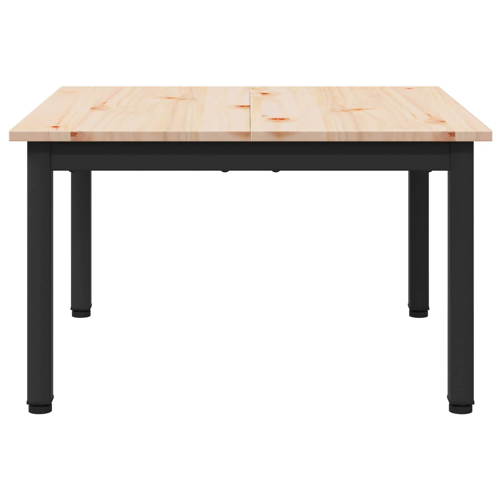 vidaXL Stolik kawowy Naturalny 60 x 60 x 36 cm Lite drewno sosnowe