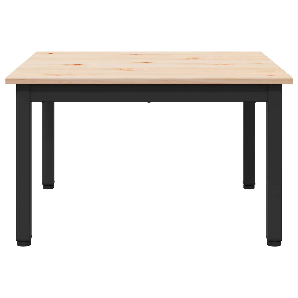 vidaXL Stolik kawowy Naturalny 60 x 60 x 36 cm Lite drewno sosnowe