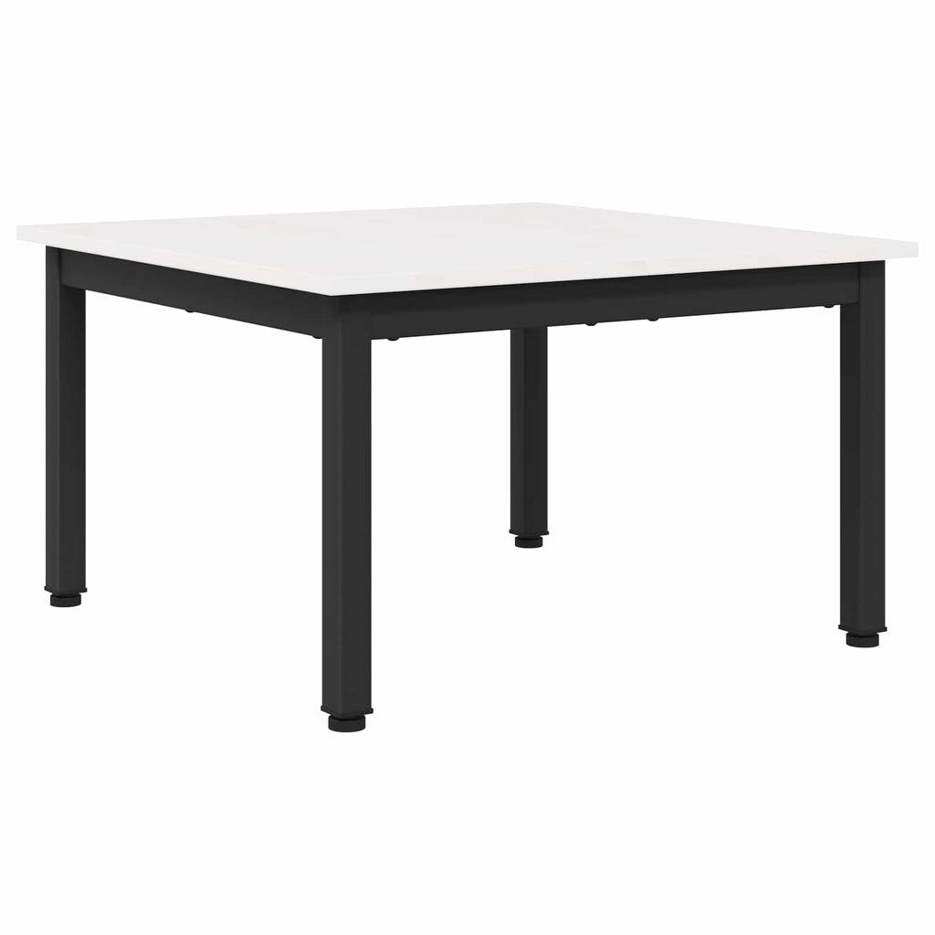 vidaXL Stolik kawowy Biały 60 x 60 x 36 cm Lite drewno sosnowe