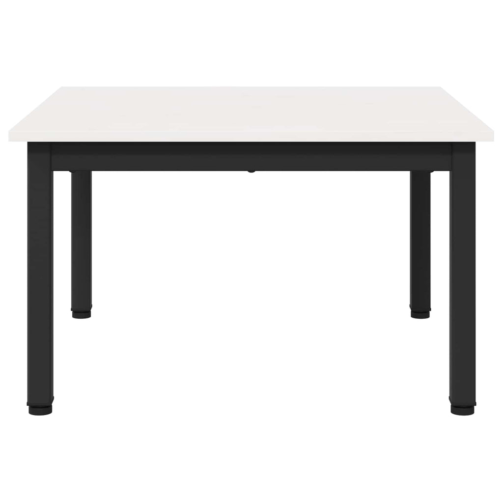 vidaXL Stolik kawowy Biały 60 x 60 x 36 cm Lite drewno sosnowe