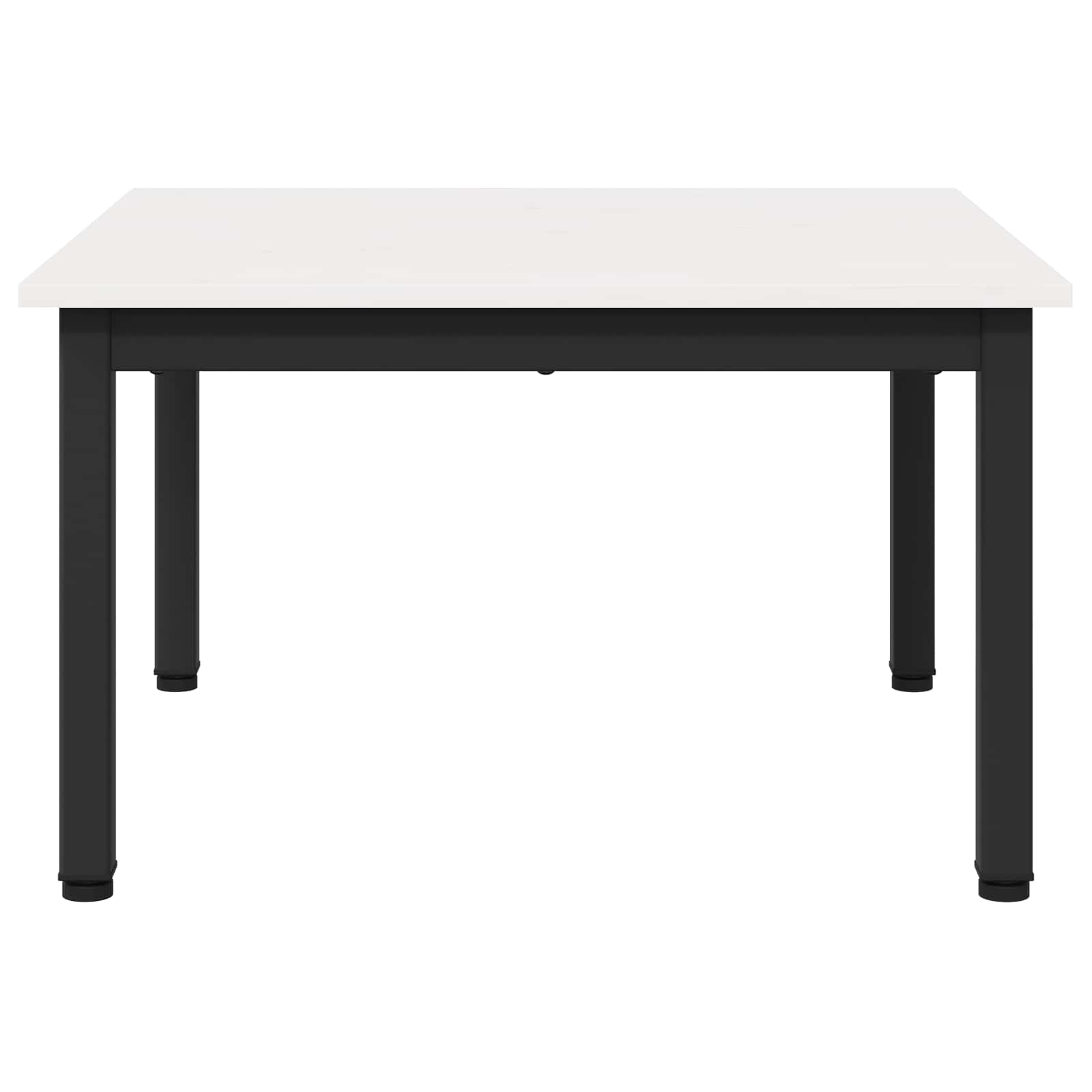 vidaXL Stolik kawowy Biały 60 x 60 x 36 cm Lite drewno sosnowe