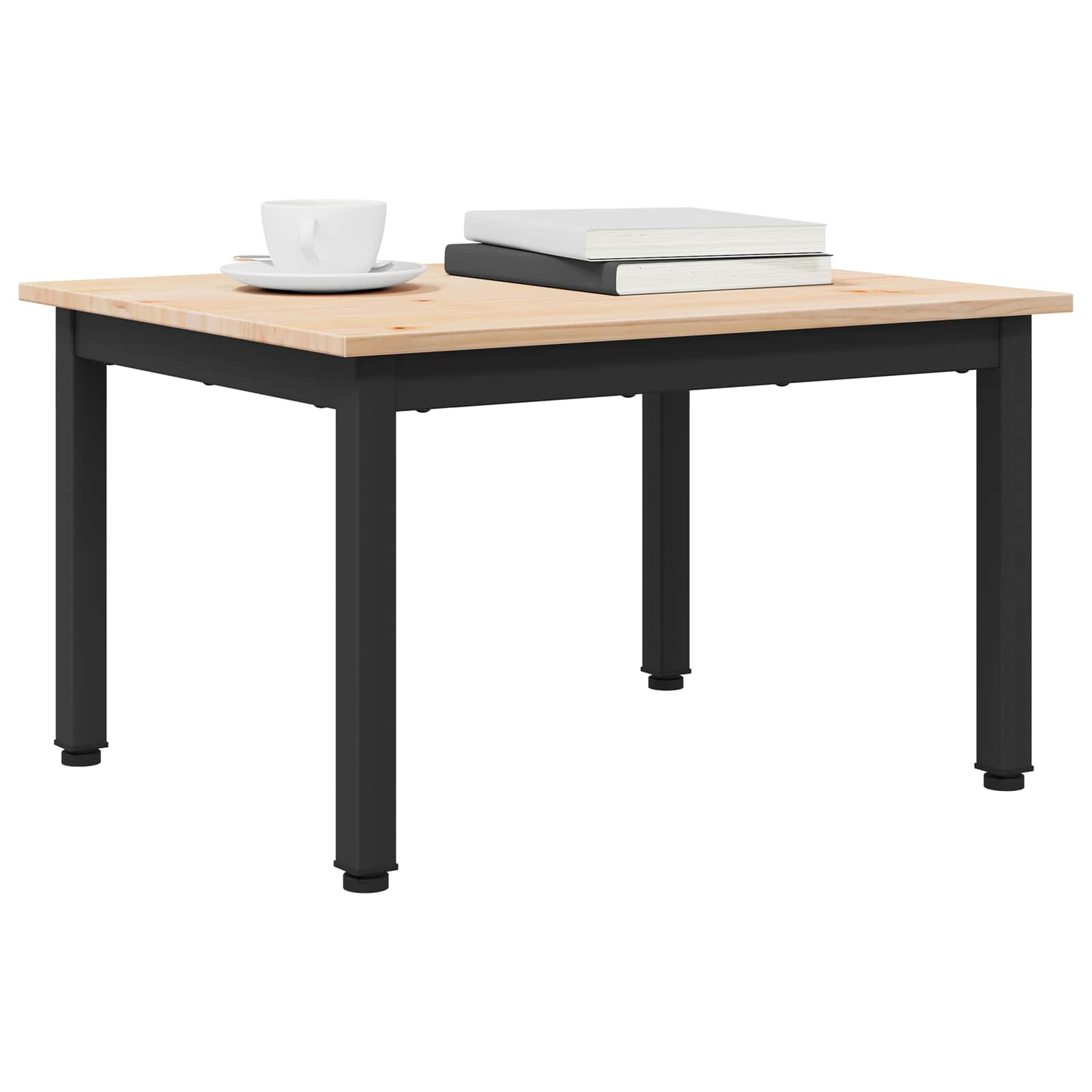 vidaXL Stolik kawowy Naturalny 60 x 50 x 36 cm Lite drewno sosnowe