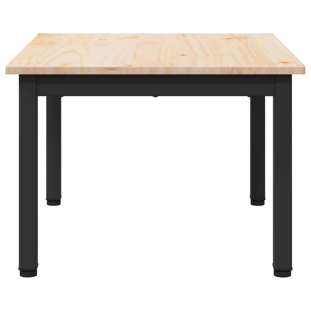 vidaXL Stolik kawowy Naturalny 60 x 50 x 36 cm Lite drewno sosnowe