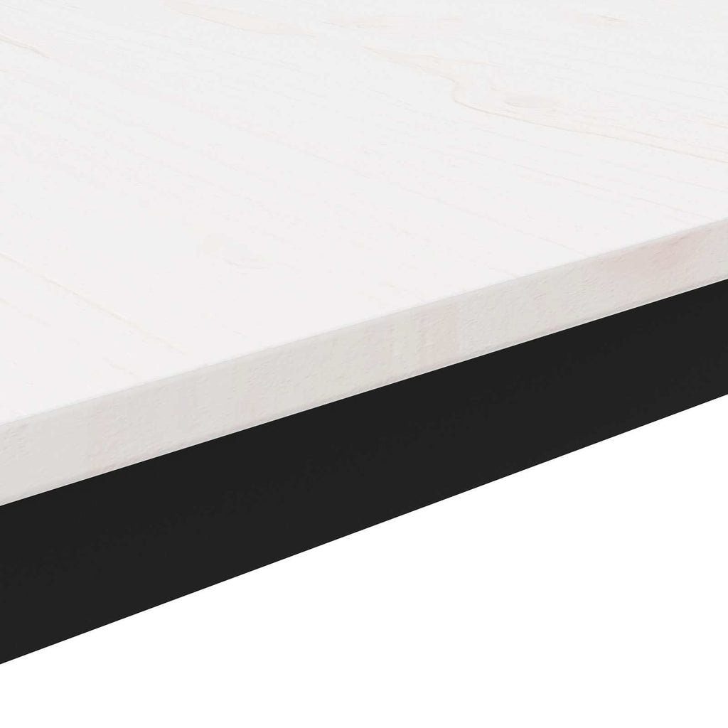 vidaXL Stolik kawowy Biały 60 x 50 x 36 cm Lite drewno sosnowe