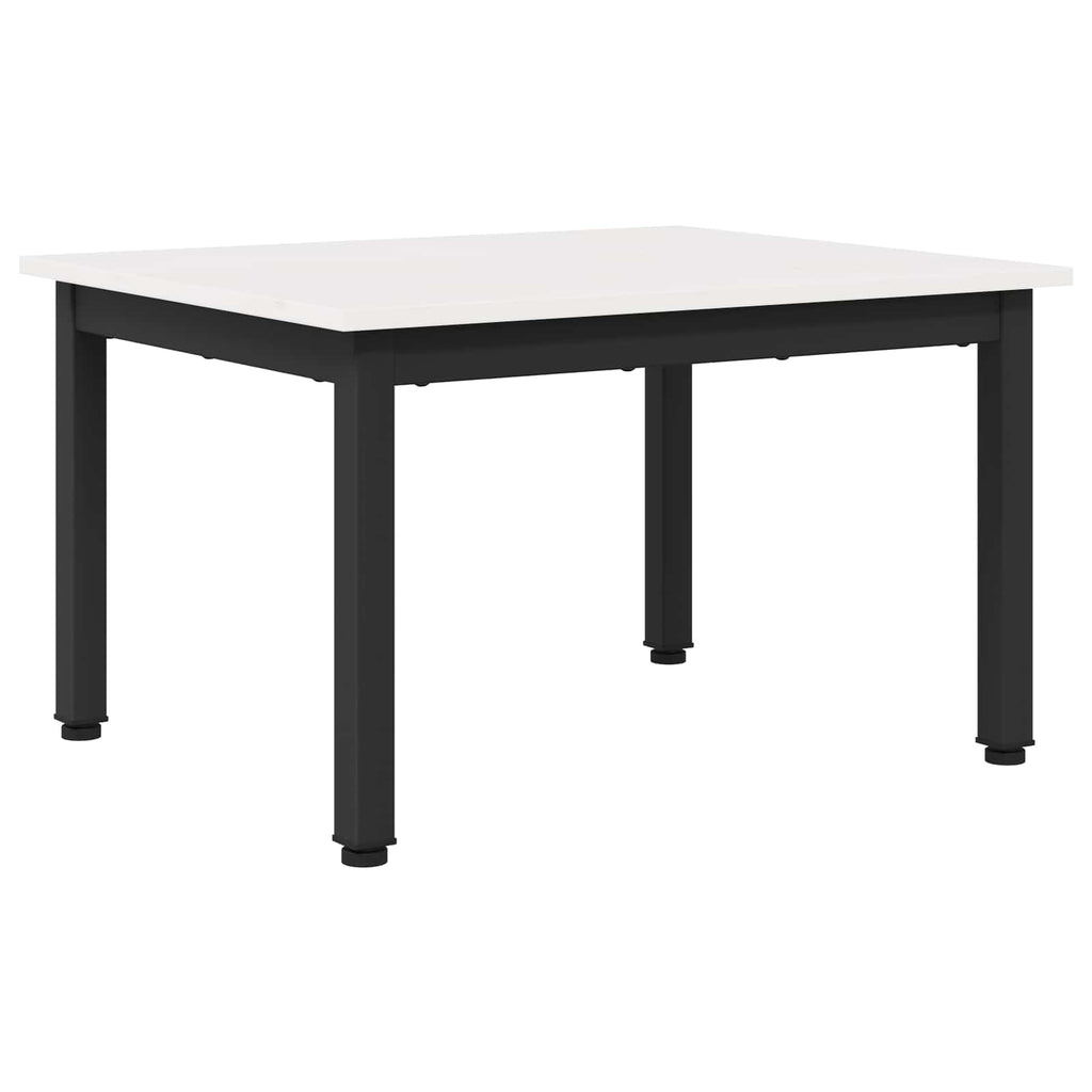 vidaXL Stolik kawowy Biały 60 x 50 x 36 cm Lite drewno sosnowe