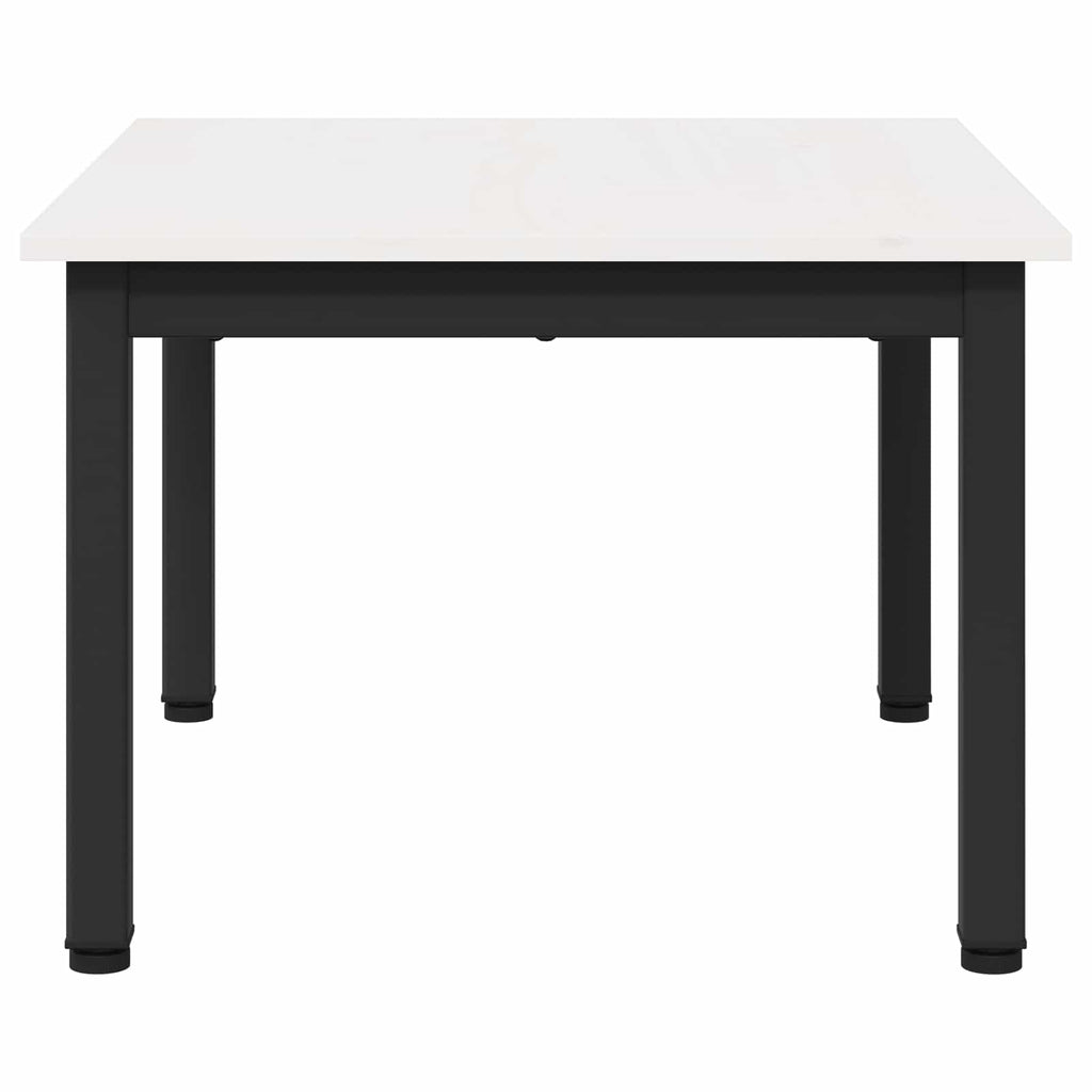 vidaXL Stolik kawowy Biały 60 x 50 x 36 cm Lite drewno sosnowe