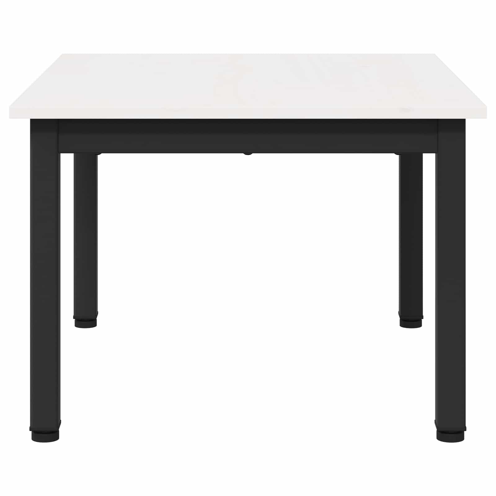 vidaXL Stolik kawowy Biały 60 x 50 x 36 cm Lite drewno sosnowe