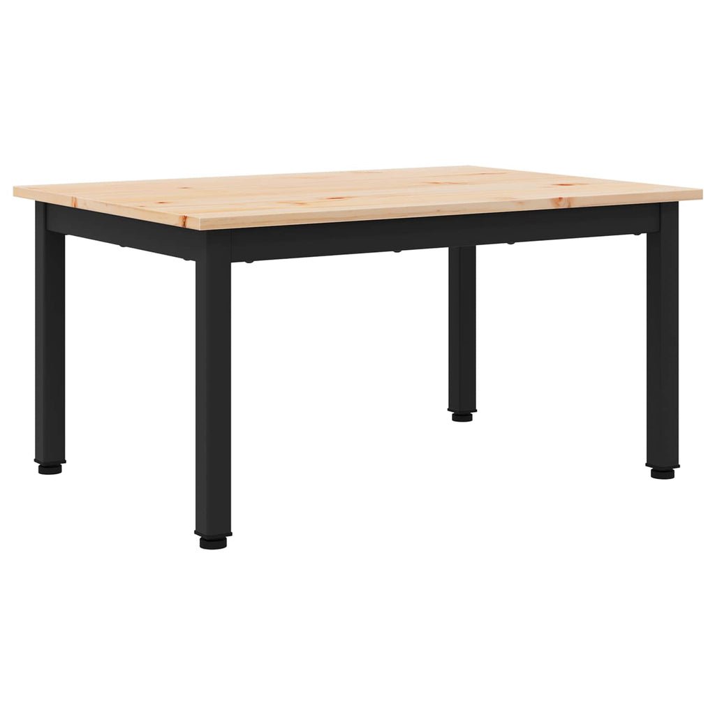 vidaXL Stolik kawowy Naturalny 70 x 50 x 36 cm Lite drewno sosnowe