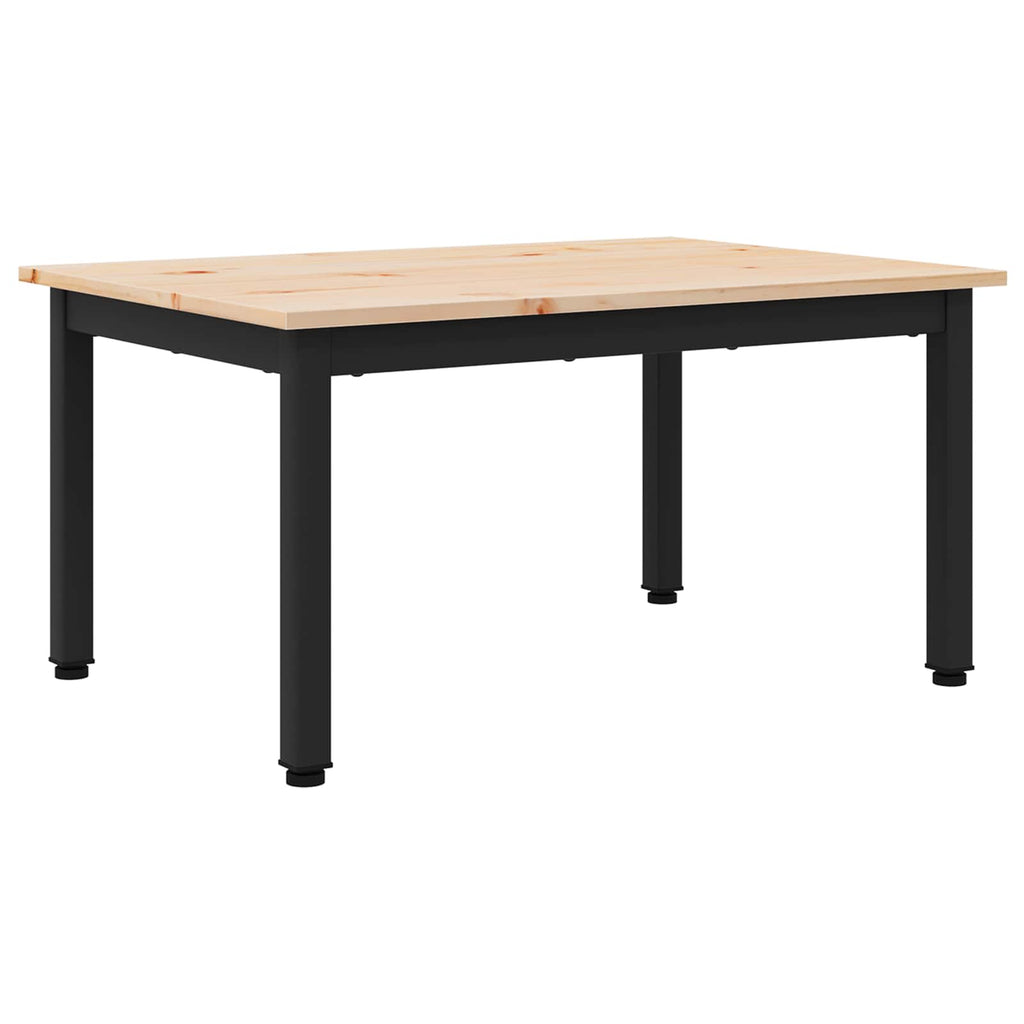 vidaXL Stolik kawowy Naturalny 70 x 50 x 36 cm Lite drewno sosnowe