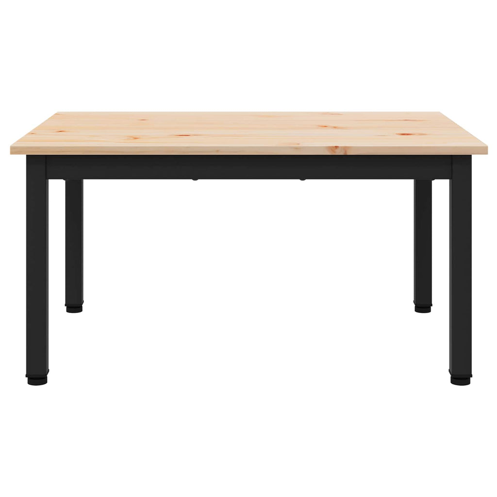 vidaXL Stolik kawowy Naturalny 70 x 50 x 36 cm Lite drewno sosnowe