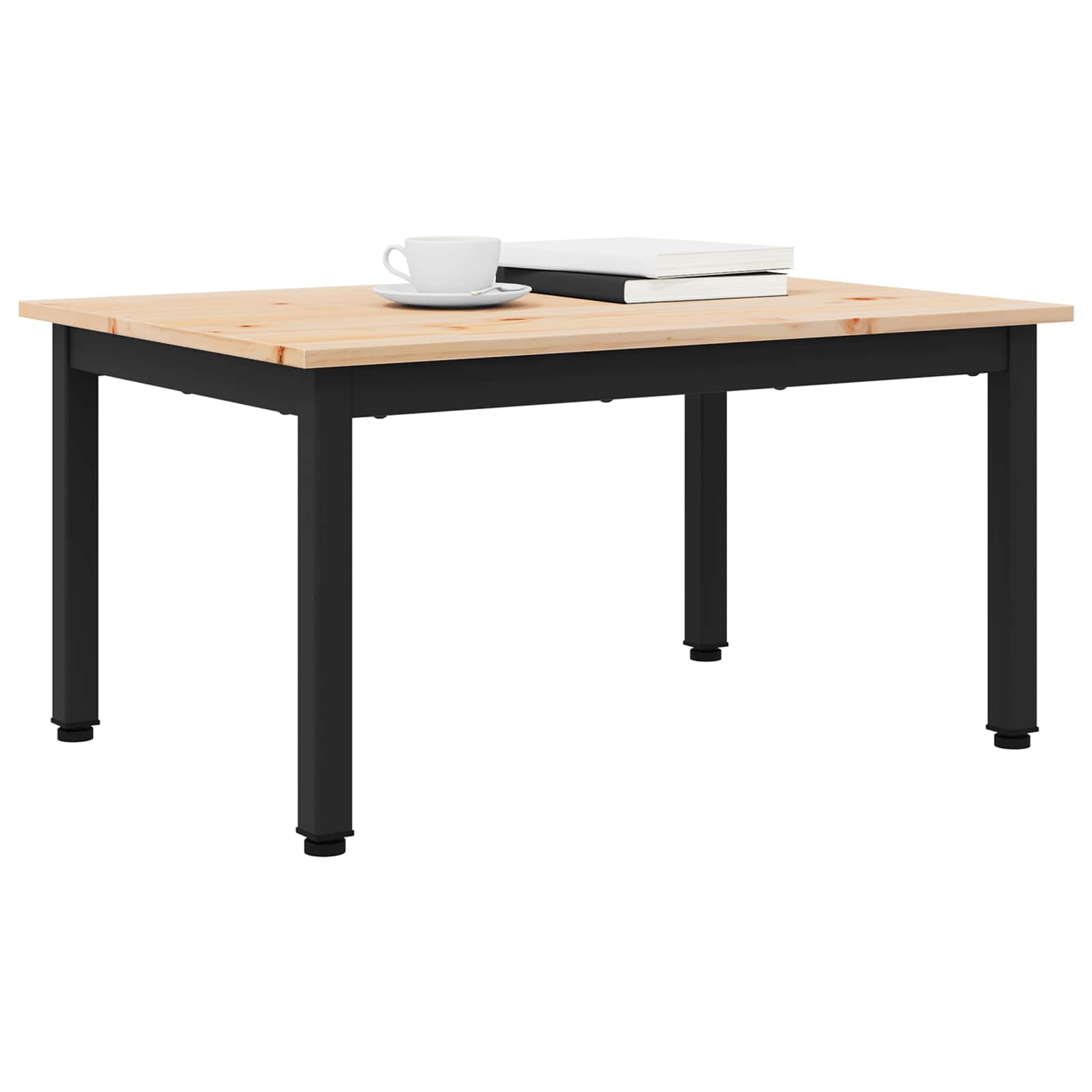 vidaXL Stolik kawowy Naturalny 70 x 50 x 36 cm Lite drewno sosnowe