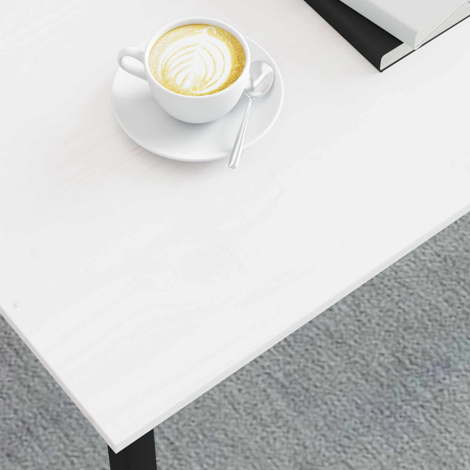 vidaXL Stolik kawowy Biały 70 x 50 x 36 cm Lite drewno sosnowe