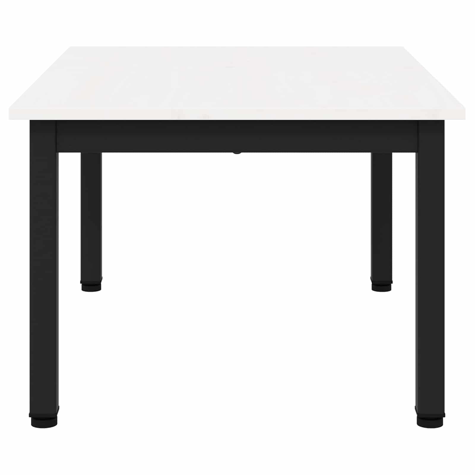 vidaXL Stolik kawowy Biały 70 x 50 x 36 cm Lite drewno sosnowe