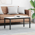 vidaXL Stolik kawowy Biały 100 x 50 x 45 cm Lite drewno sosnowe