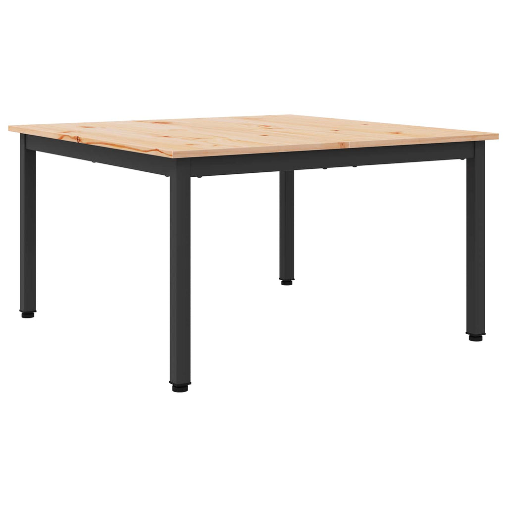 vidaXL Stolik kawowy Naturalny 80 x 80 x 45 cm Lite drewno sosnowe