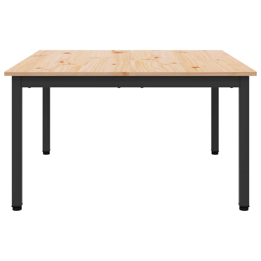 vidaXL Stolik kawowy Naturalny 80 x 80 x 45 cm Lite drewno sosnowe