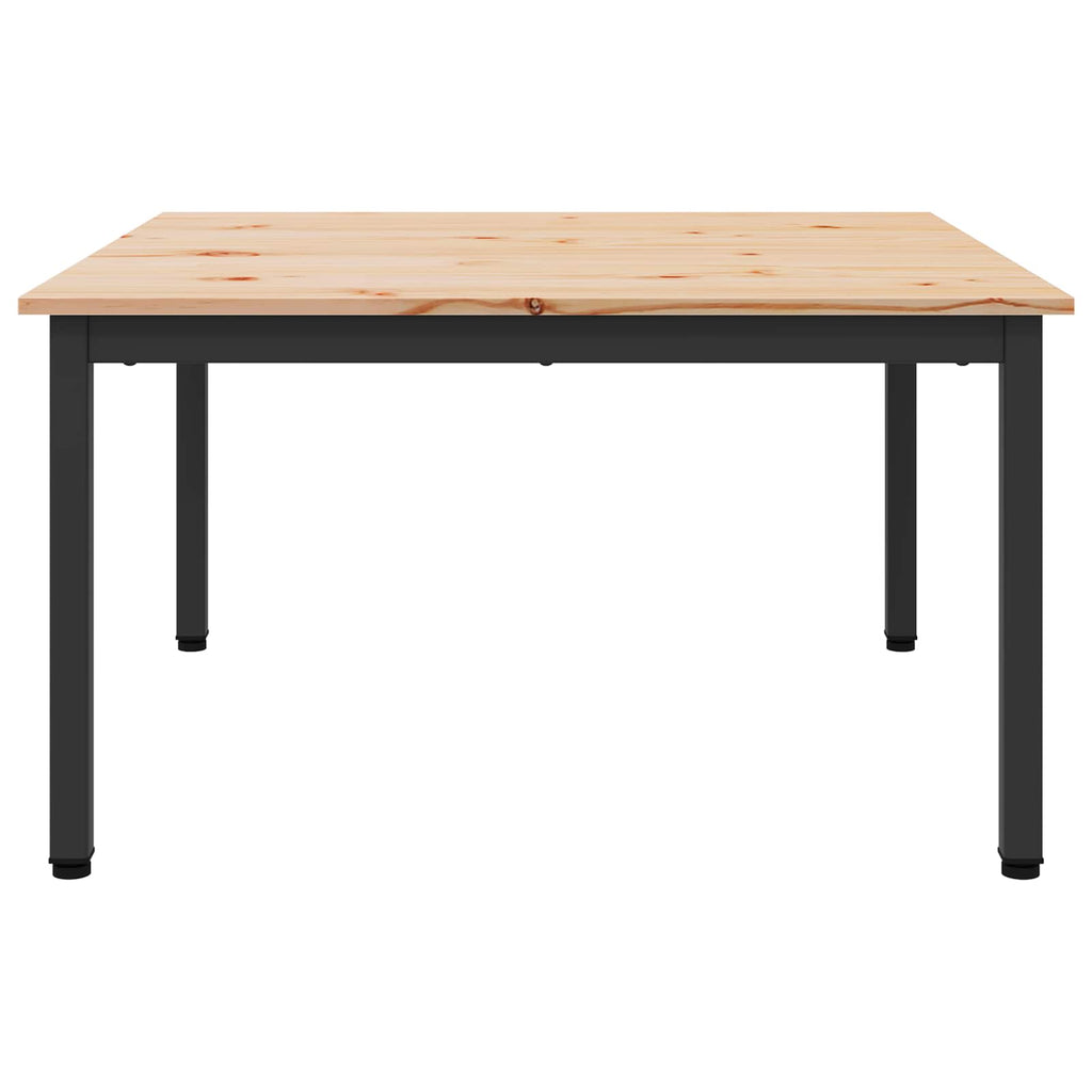 vidaXL Stolik kawowy Naturalny 80 x 80 x 45 cm Lite drewno sosnowe